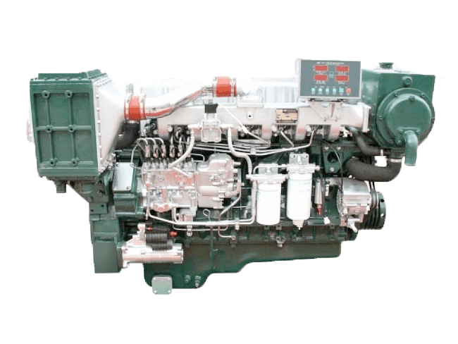 YC6MJ410L-C20，410马力，300千瓦，1800转/分钟，适用于船只和海洋船舶的可靠玉柴船用柴油发动机