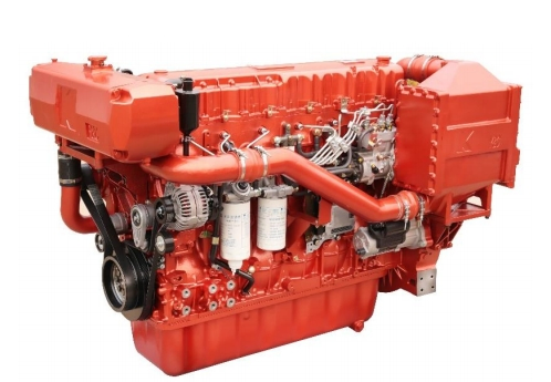 Yc6K420L-C20，中国玉柴船用柴油发动机，420马力/1500转/分，水冷式
